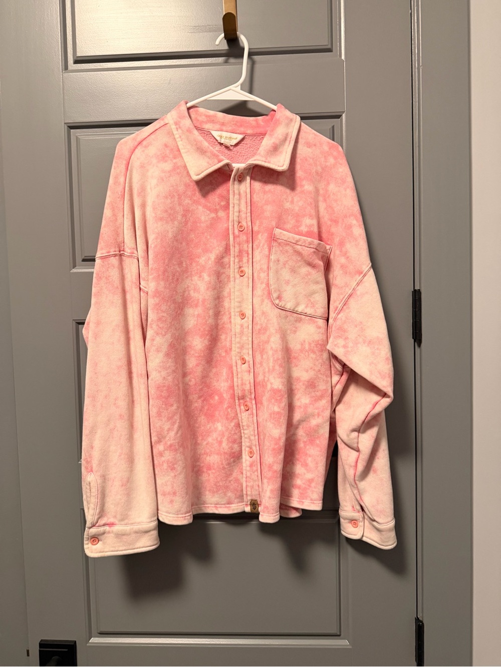 Simply Southern Pink Acid Shacket XL